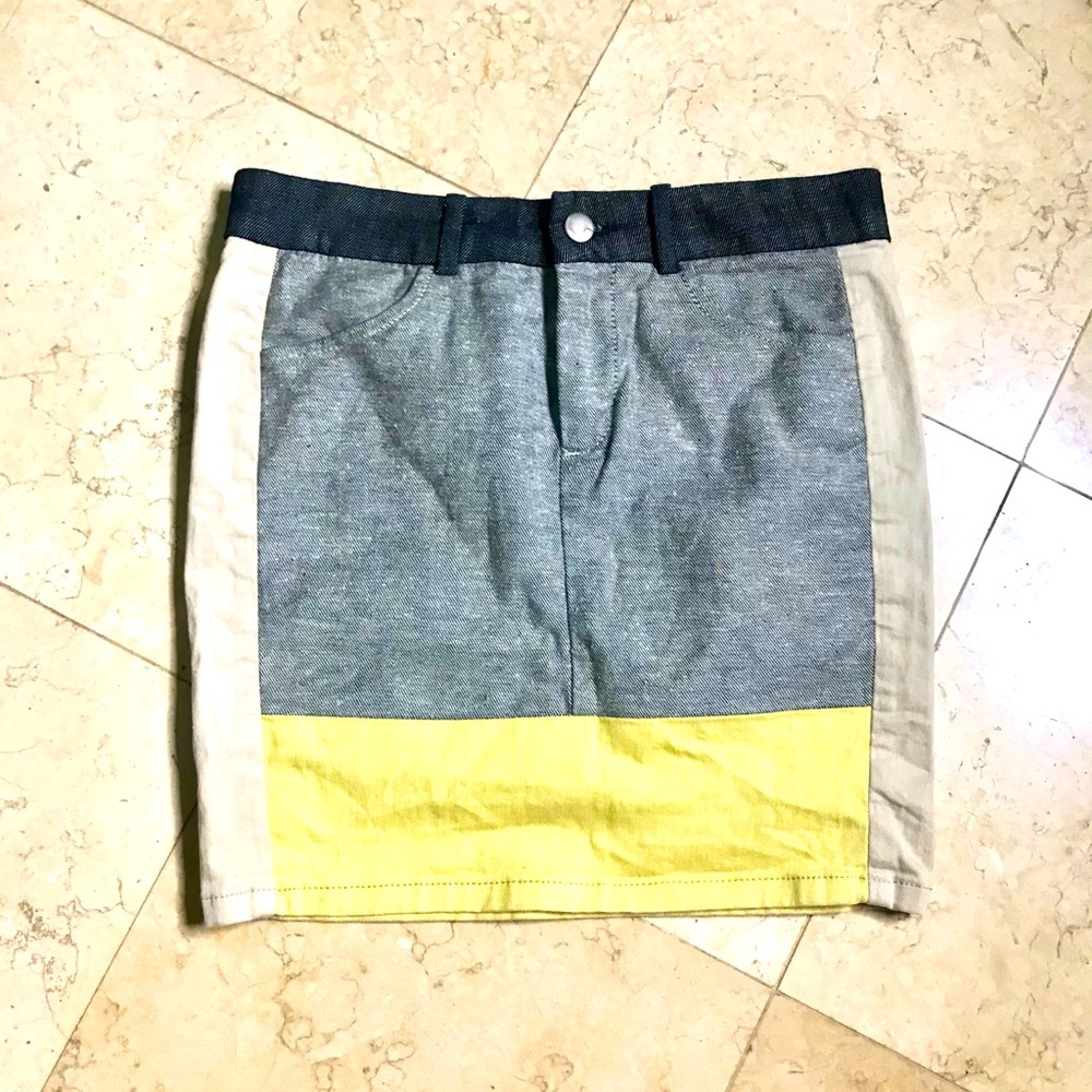 ✨SALE✨Vintage Joe’s Jeans Color-blocked Mini Skirt